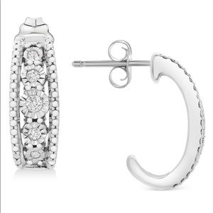 Beautiful and elegant diamond earrings